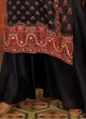 Art Silk Black Color Salwar Kameez For Women